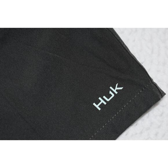 Huk Fishing Shorts Mens Size Large Camping Hiking Gray Performance Stretch - Picture 3 of 5